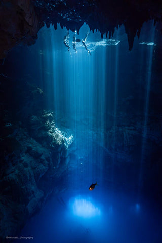Group coaching in a cenote with Jimmy