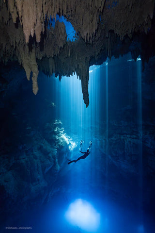 Group coaching in a cenote with Jimmy